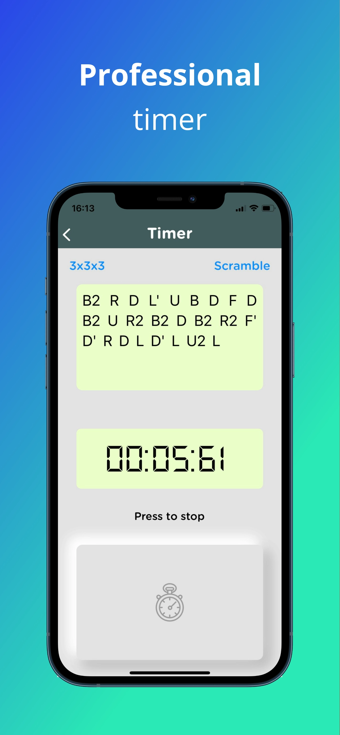 rubik timer scrambler